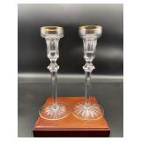 Rogaska Crystal & Crystal Candle Holders