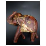 Hand Carved Wood Elephants