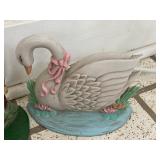 Cast Iron Cottage & Swan Door Stoppers - $30 Pair 