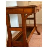 Vintage Solid Wood Console Table - 29"H x 35"W x 24"D - $140