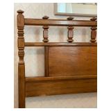 Vintage Twin Bed Frame W/Headboard - 42"H x 41"W x 72"D - $50