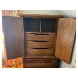 Vintage 5 Drawer Armoire - 64"H x 39"W x 20"D - Please Call For More Details