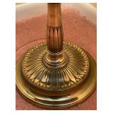 Vintage Brass Table Floor Lamp - 57"H x 16"W x 16"D - $80