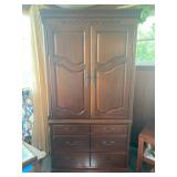 Vintage Entertainment Unit - 80"H x 40"W x 22.5"D - $100