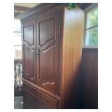 Vintage Entertainment Unit - 80"H x 40"W x 22.5"D - $100