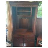 Vintage Entertainment Unit - 80"H x 40"W x 22.5"D - $100
