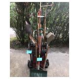 Lawn & Garden Dolly Tool Organizing Cart & Yard Tools 