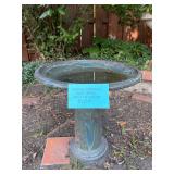 Glazed Ceramic Bird Bath