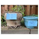 Metal & Fiberglass Flower Pots