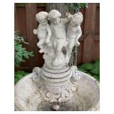 Vintage Concrete Cherub Fountain 