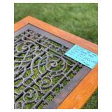 Antique Cast Iron Floor Grate Table