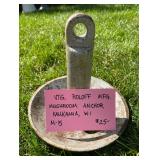 Vintage Mushroom Anchor 