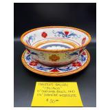 Tabletops Gallery "Italiano" Serving Bowl & Underplate