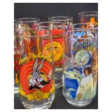 Vintage Character Drinking Glasses Lot Of 9