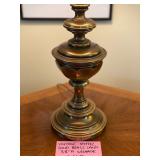 Vintage Stiffel Solid Brass Lamp W/Shade 