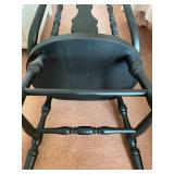 Vintage Black Spindle Wood Chair 