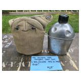 Vintage Vollrath 1944 Canteen, Camp Cup & Bag Colette MFG