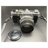 Vintage Olympus OM-1 35mm SLR Film Camera W/50mm Lens & Morris UV Filter 