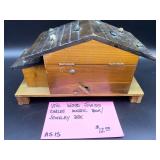 Vintage Swiss Chalet Music Box/Jewelry Box