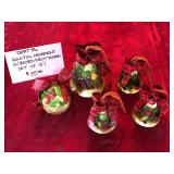 Department 56 Gold Foil Christmas Ornaments
