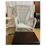 White Wicker Rocker And More