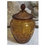 Vintage Tiara Indiana Glass Cookie Jar
