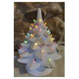 Vintage Lighted Ceramic Christmas Tree