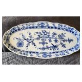 Antique Meissen Blue Onion Fish Platter