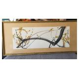 Asian Plum Blossom Water Color Signed