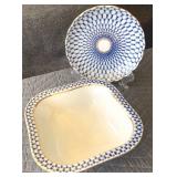 Imperial Russian Lomonosov Cobalt Net Bowls Set 1