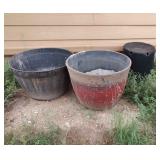 Large Flower Pots X3