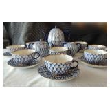 Russian Lomonosov Cobalt Coffee Sugar Creamer