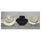 Cowboy Hats X3 (Stetson & Charlie 1 Horse Straw)
