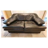 Faux Leather Love Seat