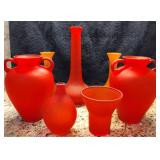 Frosted Glass Vases