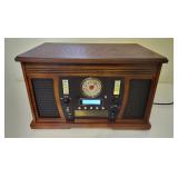 Wood Music Center Tabletop Console