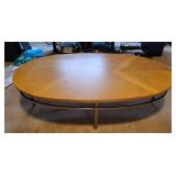 Oval Wood Coffee Table