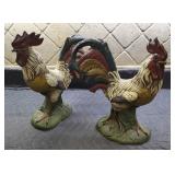 Ceramic Roosters X2