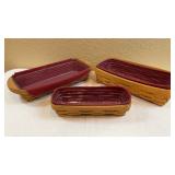 Longaberger Bread & Cracker Baskets