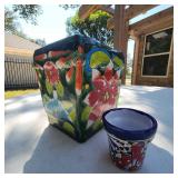 (2)Talavera Style Planters