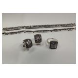 925 Bracelets, Earrings & Ring