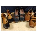 Black, Navy & Brown Clarks SZ 9