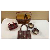 Longaberger 2008 Christmas Collection  Wrap It Up Basket And More