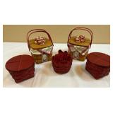 Longaberger 2013 Tree Trimming Little Plaid Tidings Baskets And More