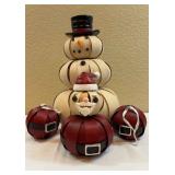 Longaberger Christmas Snowman, Santa And More
