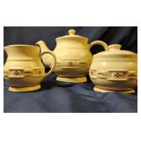 Longaberger Tea Pot, Creamer & Sugar Bowl