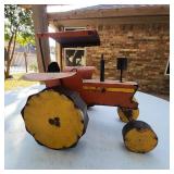 Metal Tractor Yard Art