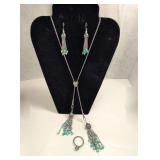 Necklace, Earrings & Ring