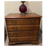 Two Drawer Wooden File Cabinet