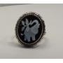 Sterling Avery (Retired) Elephant Cameo Ring